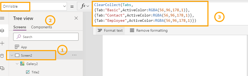 How To Create Tabs In PowerApps